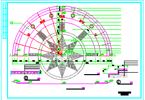 某广场环境设计施工cad方案图-图二