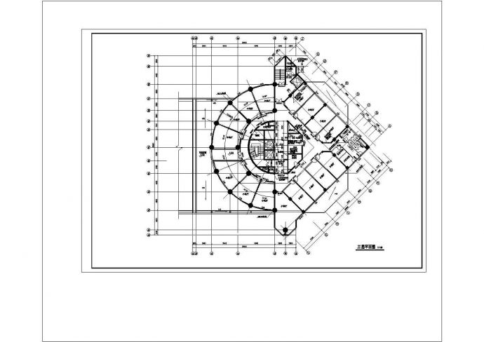 某二十二层大酒店CAD建筑设计施工图_图1