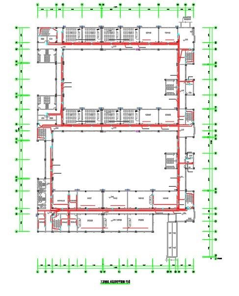 某17090平方米江苏五层中学教学楼电气全套施工CAD图-图一