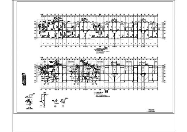短肢剪力墙小高层结构CAD建筑设计施工图-图二