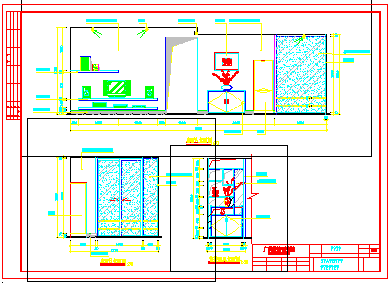 某花园住宅户型室内装修cad施工设计图-图二