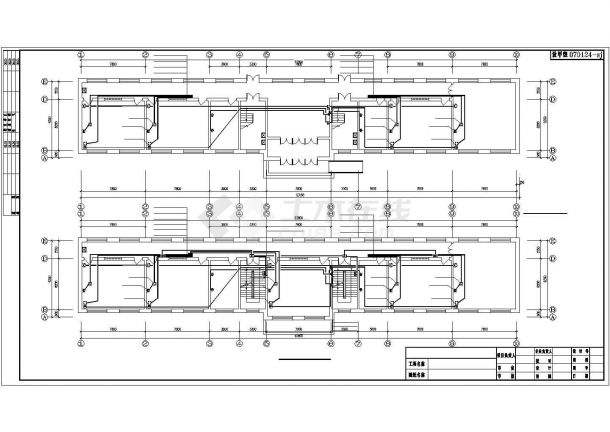 吉林某四层砖混结构教学楼强电施工CAD图纸（三级负荷）-图一
