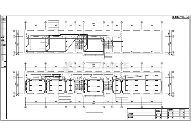 吉林某四层砖混结构教学楼强电施工CAD图纸（三级负荷）-图二