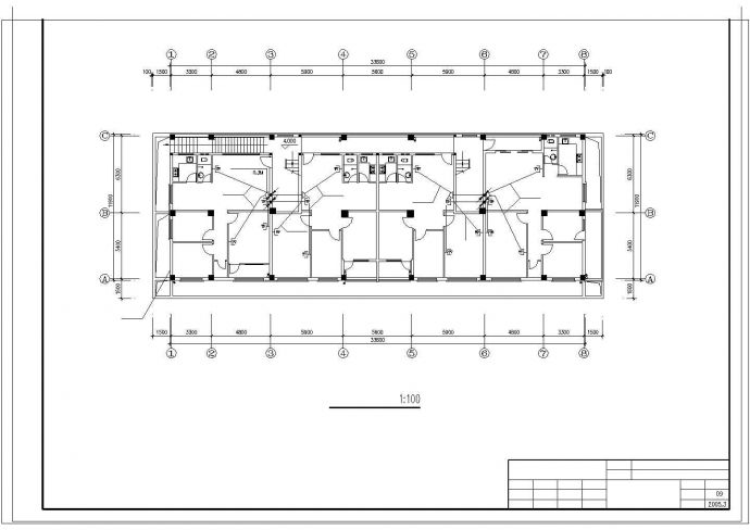 某五层综合楼电气全套施工参考CAD详图_图1