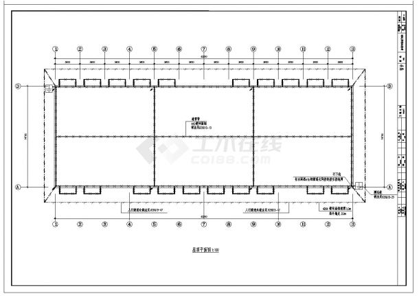 2层工厂宿舍电气工程CAD图纸-图二