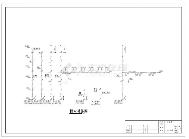 5层宿舍会议综合楼给排水工程CAD施工图纸-图二