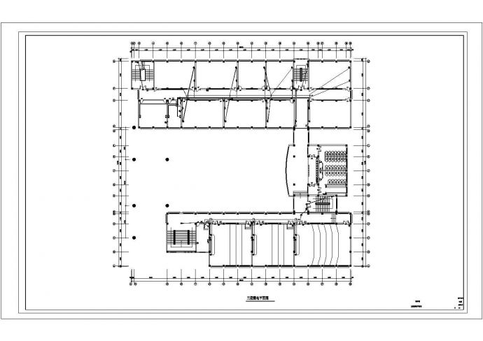 德州某11037平方米五层学院教学楼电气设计CAD图纸，含电气设计说明_图1