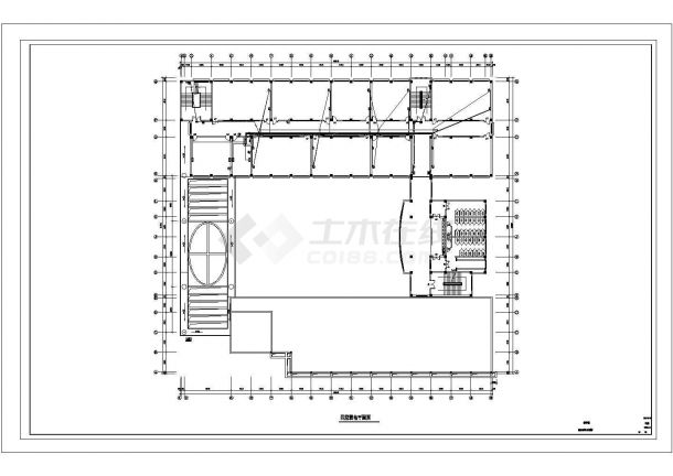 德州某11037平方米五层学院教学楼电气设计CAD图纸，含电气设计说明-图二