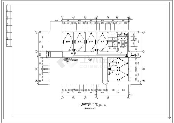 【宁波市】三层学校教学楼电气施工CAD图纸，共10张图含设计说明-图二