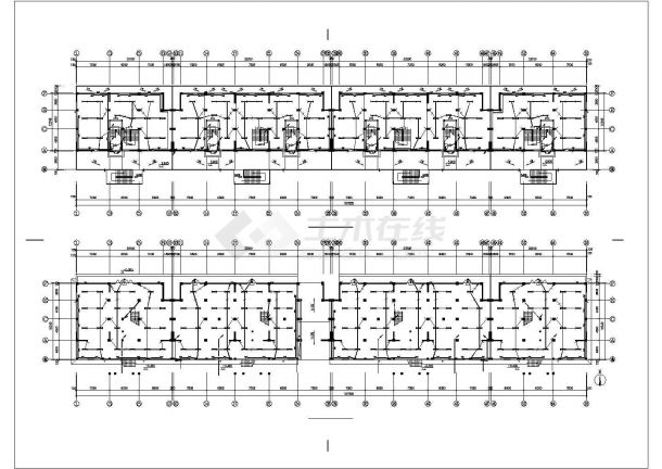 某6905平方米五层商住楼电气施工CAD图-图二