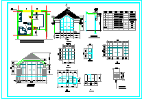 某地区三层大型别墅建筑cad设计图纸_图1