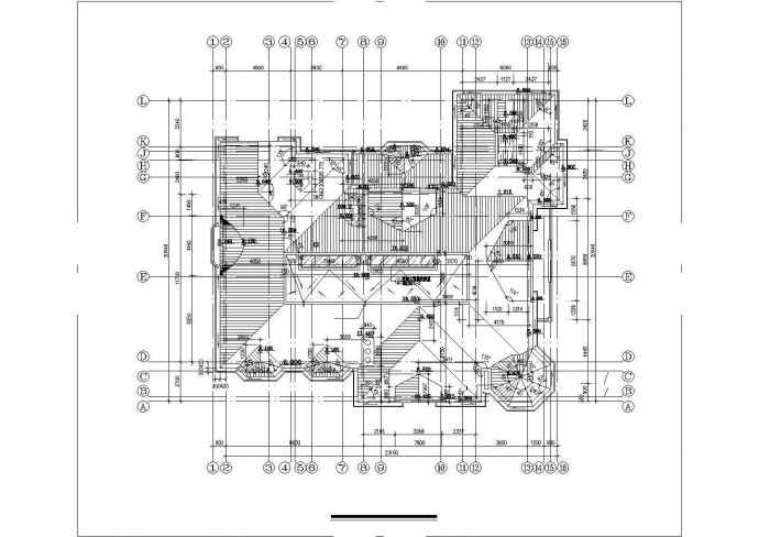 贵阳市某社区690平米2层框架结构豪华单体私人别墅建筑设计CAD图纸_图1