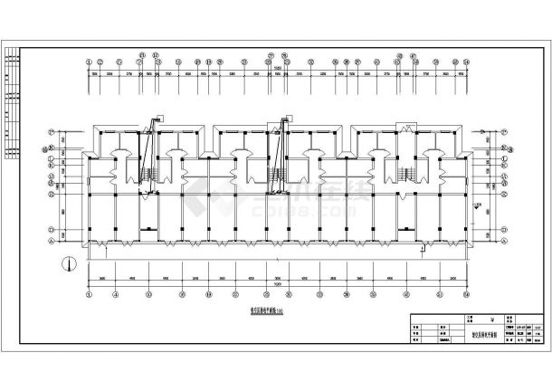 某六层住宅楼电气施工图纸（标注明细），共12张-图二