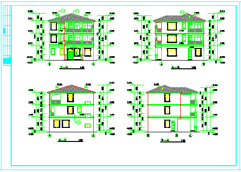 某三层欧式独栋别墅建筑cad设计施工图_图1