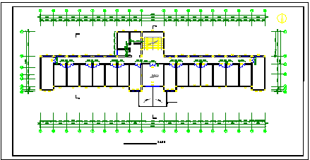 某三层医院建筑结构cad设计施工图-图二