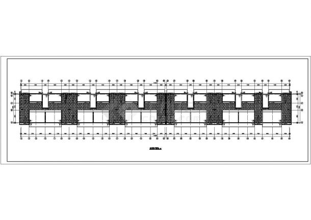 4300平米7层框混结构住宅楼建筑设计CAD图纸（含阁楼层）-图一