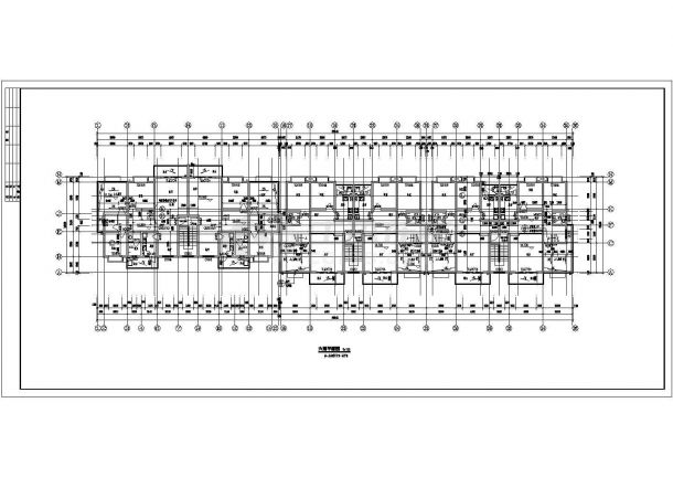 泰安市某小区4300平米7层框混结构住宅楼全套建筑设计CAD图纸-图一