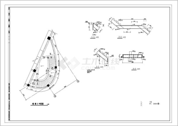 知名大学多层教学楼建筑结构设计施工图-图一