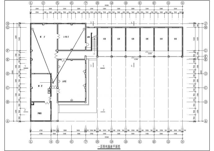 某小型宿舍楼电气照明设计施工CAD详图_图1