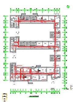 某17090平方米江苏五层中学教学楼电气全套施工CAD图纸-图一