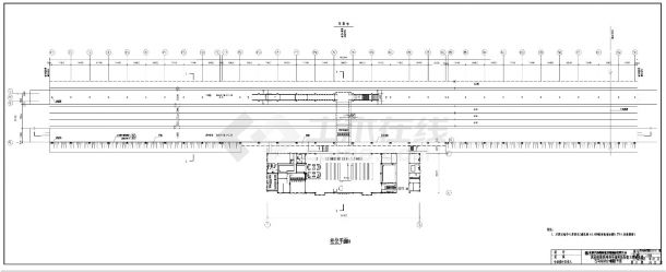 温州至福州铁路站台钢结构布置CAD详图-图一