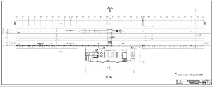温州至福州铁路站台钢结构布置CAD详图_图1