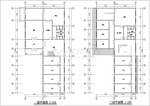 某市养护区规划及建筑方案图-图二