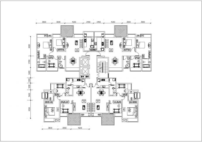 海口市阳光花园小区热门的预售户型设计CAD图纸（8张）_图1