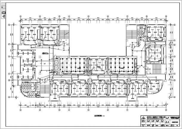 某13483㎡地上六层大专院校教学楼电气设计cad全套施工图纸（高28.5米，含设计说明，含计算书）-图二