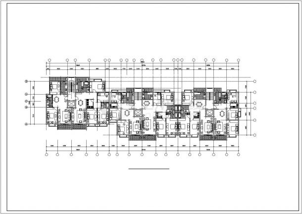 8200平米12层框架结构住宅楼建筑设计CAD图纸（不含架空层）-图二