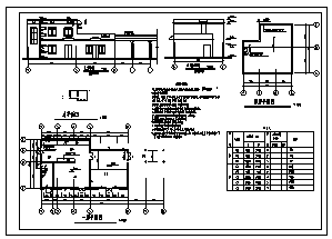 食堂设计_某二层食堂建筑施工cad图纸_图1