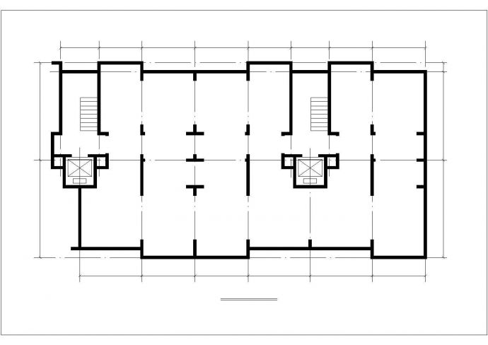 北京某小区两栋11层框架结构商住楼建筑设计CAD图纸（底层商铺）_图1