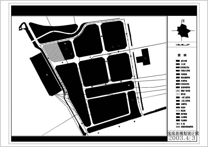 某工业园规划平面布置详图_图1