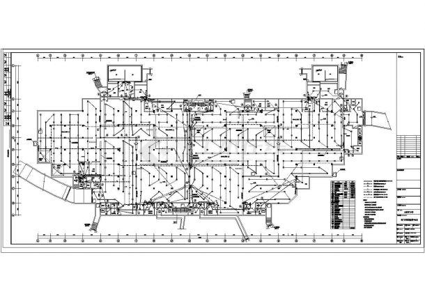 某地市的小区地下汽车库电气设计CAD施工图-图二