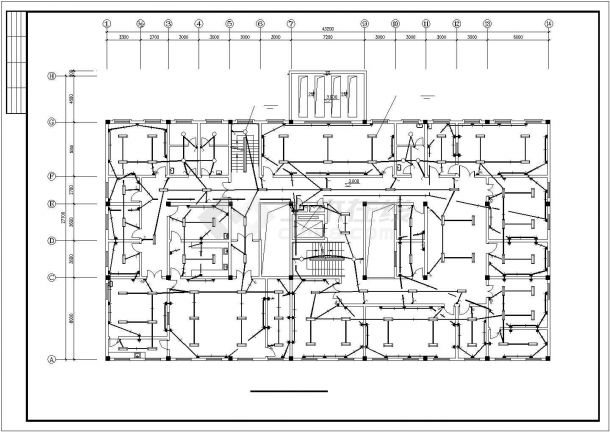 长43.2米宽27.7米4层医院影像楼电气施工图（含设计说明）-图一