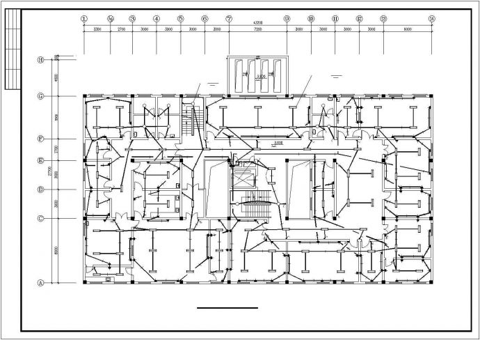 长43.2米宽27.7米4层医院影像楼电气施工图（含设计说明）_图1