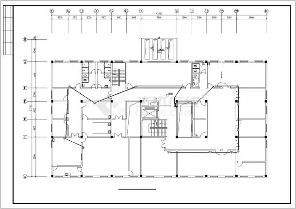 长43.2米宽27.7米4层医院影像楼电气施工图（含设计说明）-图二