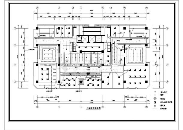 某地税营业厅电气CAD完整构造大样施工设计图-图一