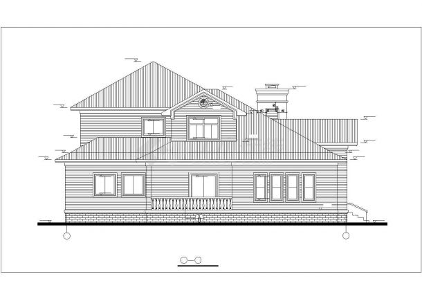 宜春市张坪村某2层砖混结构独栋乡村别墅全套建筑设计CAD图纸-图一