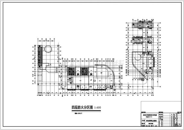 [浙江]现代风格简洁造型大剧院CAD建筑设计方案防火分区-图二