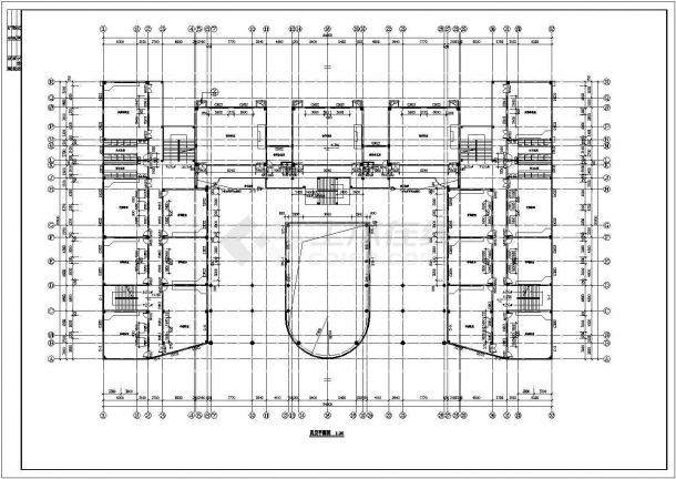 某城市光华国际学校教学楼建筑工设计全套CAD图（含总平面图、门窗大样）-图一