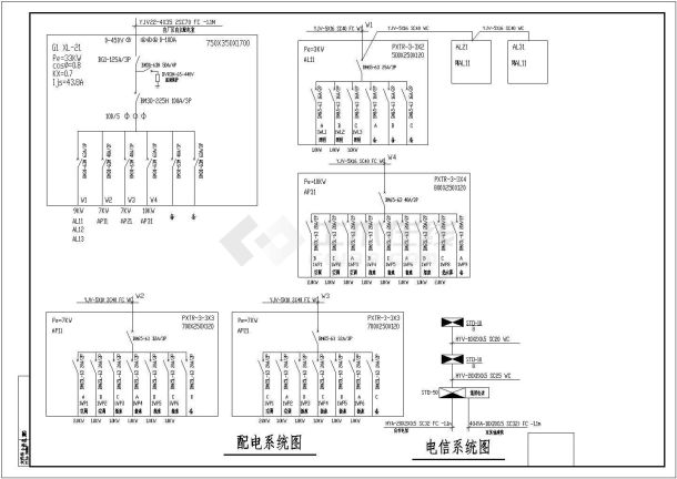 某高校小型办公楼电气CAD详细大样平面设计-图二