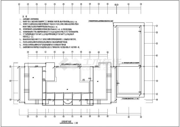 某道路治安三大队综合楼CAD全套设计构造图纸-图二