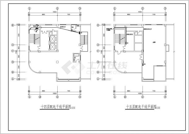 某商贸集团综合楼电气CAD完整构造详细设计施工图-图一