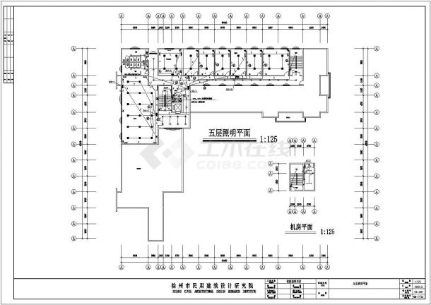 某单位指挥用房综合楼电气CAD详细全套设计-图二