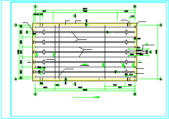 某体育馆游泳池建筑CAD设计施工图纸-图一