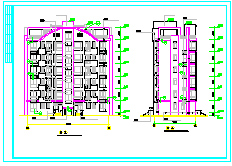 某小高层公寓全套cad建筑设计图带效果图纸-图二