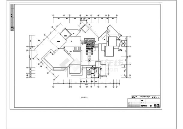 某别墅和会所空调CAD建筑设计施工图-图二