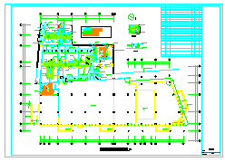 某园林式餐厅及通风排烟系统施工cad设计图-图二