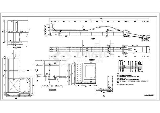某泵站工程初步CAD详细大样完整设计图-图二